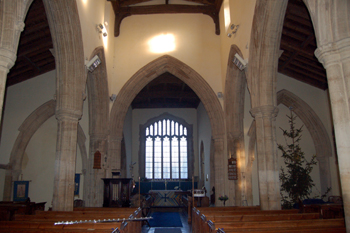 The interior looking east January 2010